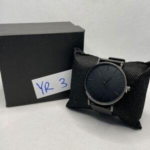 South Lane SS20-dr1-4574 Black Mesh Analog Dial Quartz Wrist Watch YR34